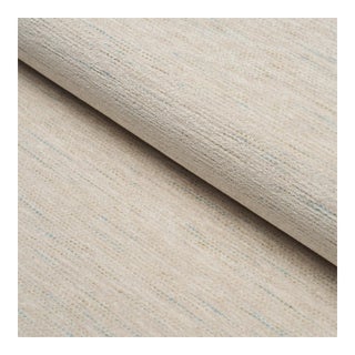 Schumacher Corbin Performance Chenille Fabric In Pearl For Sale