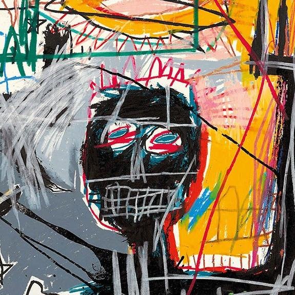 Contemporary Jean-Michel Basquiat Exhibition Poster, Furious Man For Sale - Image 3 of 3