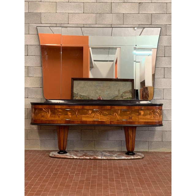 Sideboard with Mirror by Vittorio Dassi for Dassi Mobili Moderni, 1950s, Set of 2 For Sale - Image 18 of 18