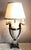 Beige Vintage Italian Alabaster and Brass Table Lamp, 1950s For Sale - Image 8 of 13