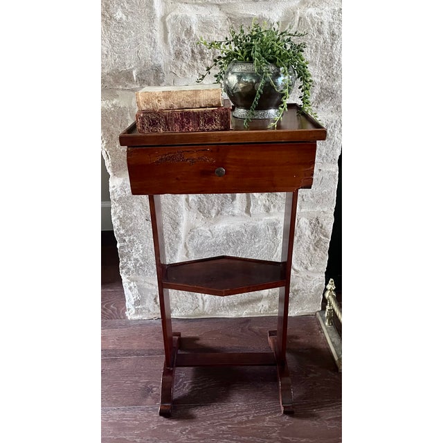 Vintage Mahogany Two-Tier Drink Table For Sale In Dallas - Image 6 of 18