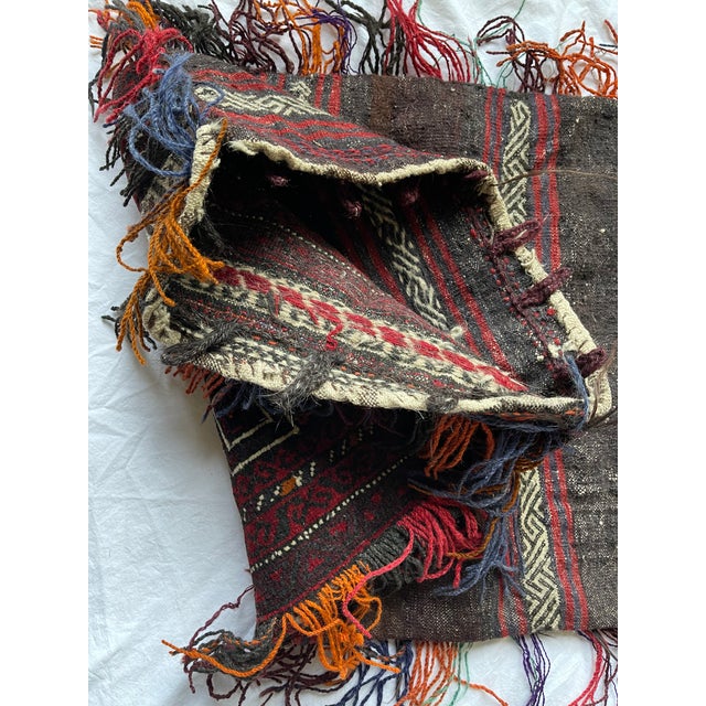 Textile Small Carpet Saddlebag For Sale - Image 7 of 7