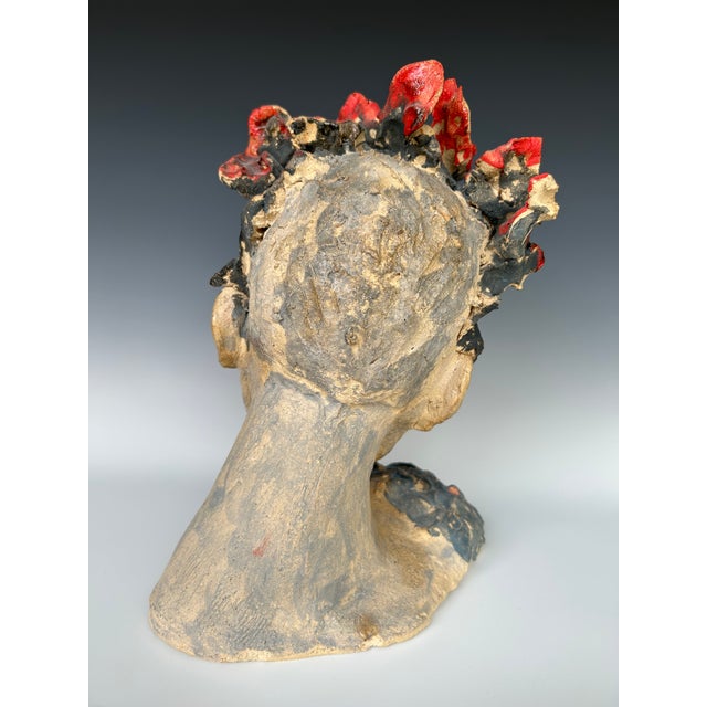 Rosemary, a Handcrafted Sculpture of a Demure and Contemplative Woman . For Sale - Image 4 of 7