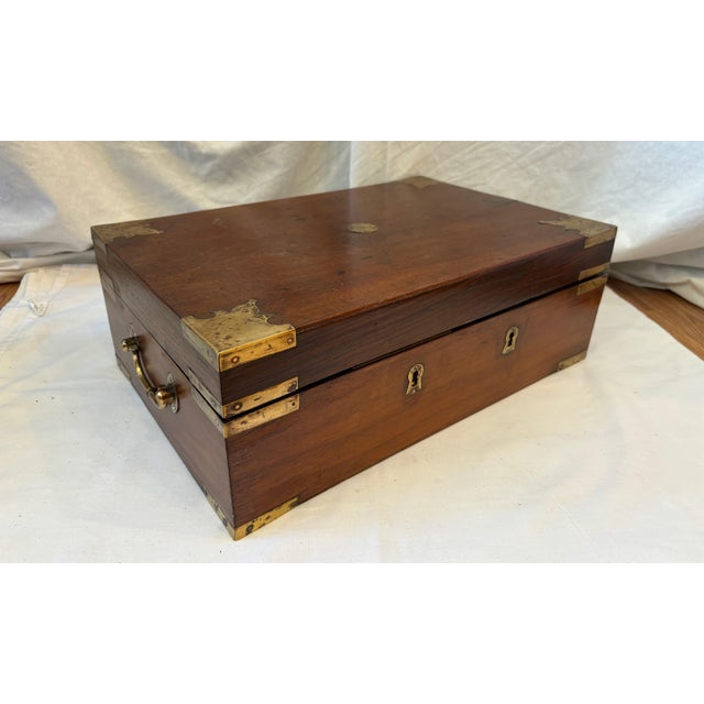Campaign 19th Century Anglo - Indian Campaign Box For Sale - Image 3 of 12