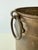 A unique vintage brass planter with wonderful timeworn patina and substantial architectural details. The cylindrical form...