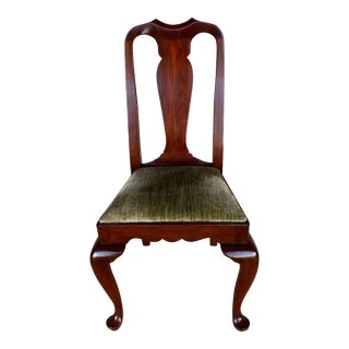 Henkel Harris Cherry Chippendale Style Side Chair (Finish 24 - Style 103 S) For Sale