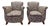 Art Deco Bergère Armchairs with Floral Upholstery, Set of 2 For Sale