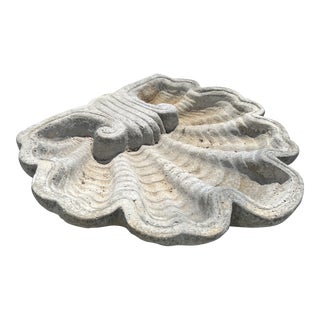 Vintage Cement Shallow Planter For Sale