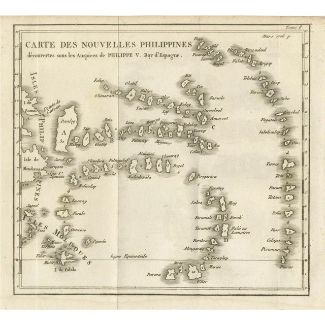 Map of the New Philippines and Early 18th Century Spanish East Indies, 1706 For Sale
