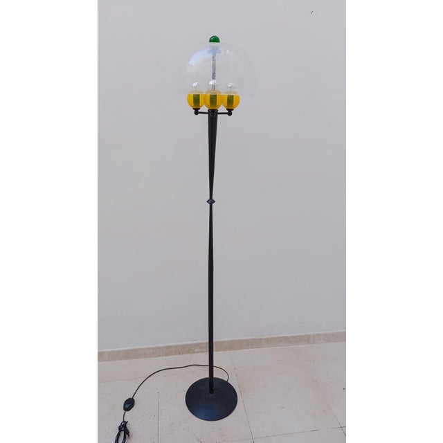 Vintage Space Age Murano Glass 3-Light Floor Lamp, 1970s For Sale - Image 13 of 13