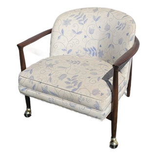 Mid-Century Danish Modern Finn Anderson Barrel Back Club Chair for Selig Denmark For Sale