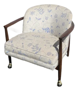Mid-Century Danish Modern Finn Anderson Barrel Back Club Chair for Selig Denmark