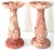 Pair of Vintage Italian Carved Griotte Marble Candlesticks For Sale - Image 12 of 13