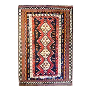 Late 20th Century Saveh Kilim Rug For Sale