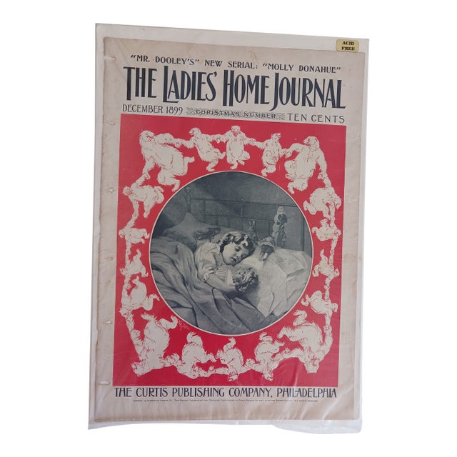 Dec 1899 Ladies' Home Journal Cover "Christmas Number"- Very Rare For Sale
