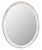Italian Mid Century Silver Leaf Oval Mirror For Sale - Image 11 of 13