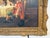 Original antique oil on canvas signed “Holly” depicting a lively Old World tavern interior with three gentlemen gathered...