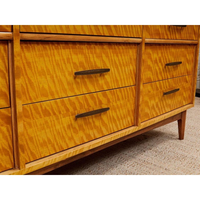 Wood Madagascar Vintage Nine Drawer Dresser For Sale - Image 7 of 12