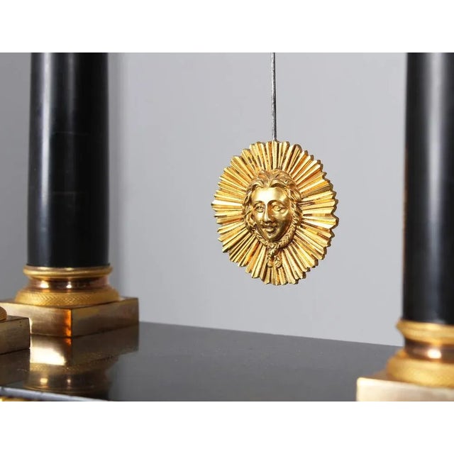 Black Antique Portal Clock, 1800s For Sale - Image 8 of 13