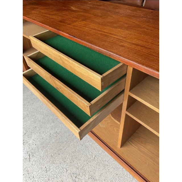 Mid-Century Danish Teak Tambour Sideboard 1960s For Sale - Image 17 of 18