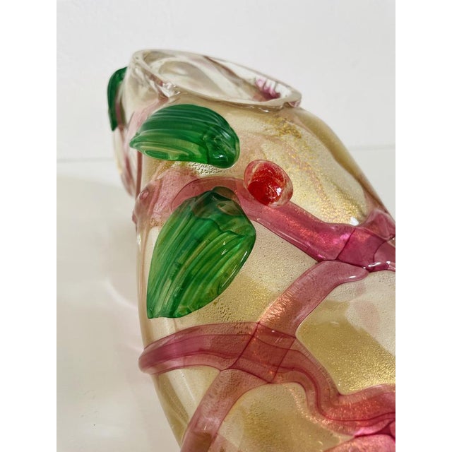 Red Glass Sculpture Shoe by Pino Signoretto for Redusart, 1970s For Sale - Image 8 of 15