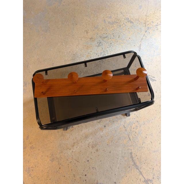 Brown Teak Coat Rack, Denmark For Sale - Image 8 of 11