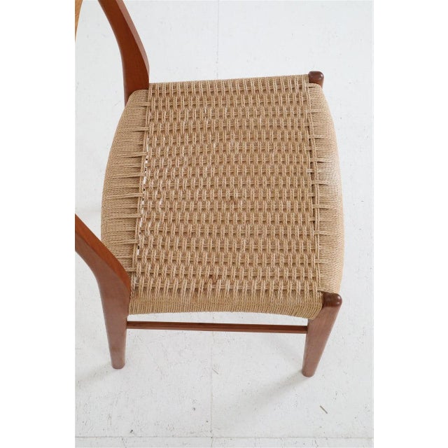 Danish GS60 Chairs in Teak and Paper Cord by Arne Wahl Iversen for Glyngøre Stolefabrik, 1970s, Set of 6 For Sale - Image 15 of 18
