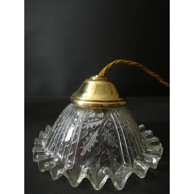Suspension Lamp with Paragon Glass Shade For Sale - Image 5 of 12