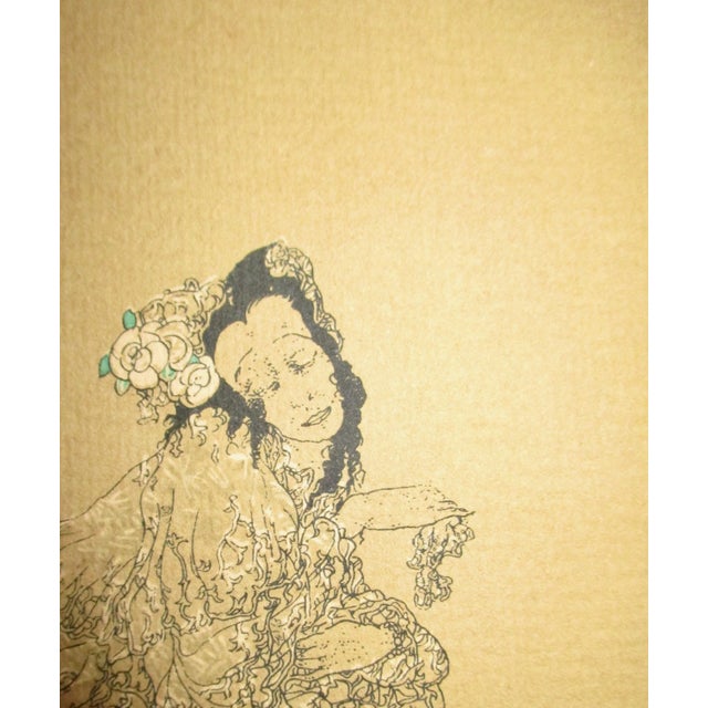 Pair of Line Block Print Illustrations Book Plates - a Pair For Sale In New York - Image 6 of 10