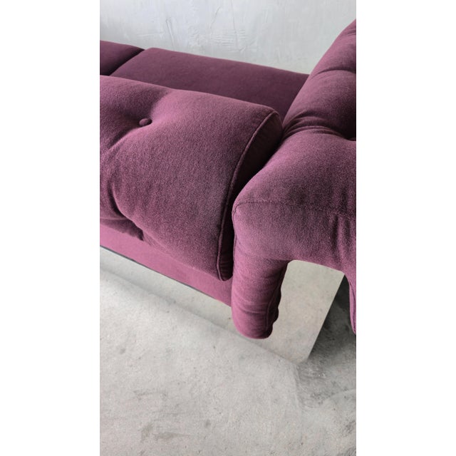 1970s Chrome Clad Sofa by Milo Baughman for Thayer Coggin For Sale In Las Vegas - Image 6 of 9