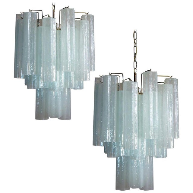Murano Tronchi Chandeliers in Toni Zuccheri Style for Venini, Set of 2 For Sale - Image 10 of 10