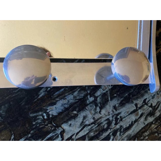 1930s Art Deco French Chrome-Plated Wall Rack, 1930s For Sale - Image 5 of 11