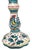 Pair of hand painted pottery candlesticks. Each is 8 inches tall. Each is marked on the bottom D'arna Perugia Italia.