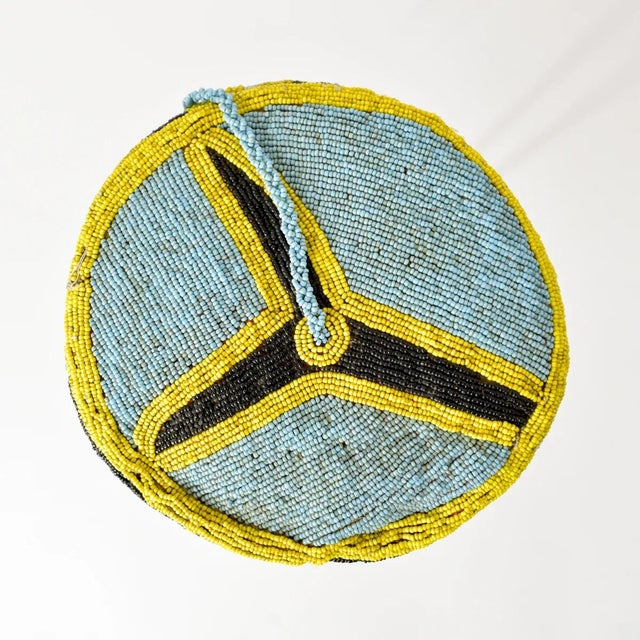 African Early 20th Century Yoruba Beaded Hat Nigeria Sidley Collection For Sale - Image 3 of 8