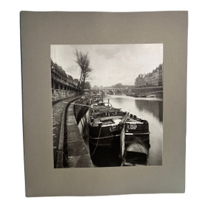 Vintage Pont Neuf Boat Photo