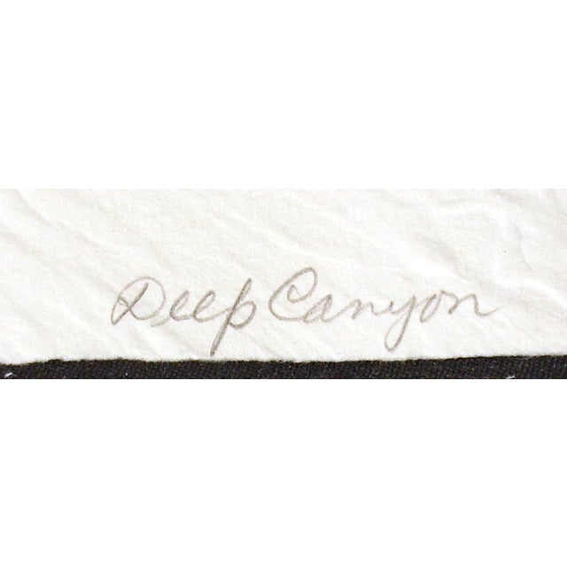 "Deep Canyon" by Clare Romano Hand signed, titled and numbered by the artist in pencil Limited Edition Intaglio Collagraph...
