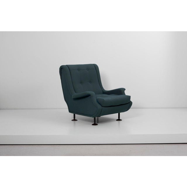 Italian Regent Settee and Lounge Chairs Set by Marco Zanuso for Arflex, 1960s, Set of 3 For Sale - Image 3 of 16