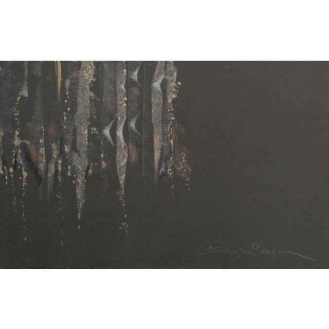 Drawing/Sketching Materials 1980s "White and Gold Lace Kimono" Hand Augmented Collotype by Patricia A. Pearce For Sale - Image 7 of 7