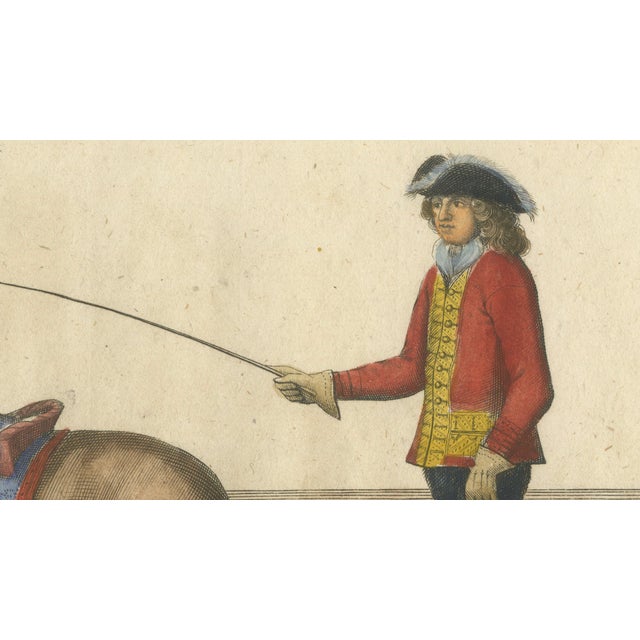 William Cavendish, Courbette Horse Training, 1700s, Engraving For Sale - Image 6 of 12