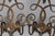 Vintage Italian Florentine Style Gold Finished Scrolling Arms Electric Wall Sconces- A Pair For Sale - Image 14 of 15