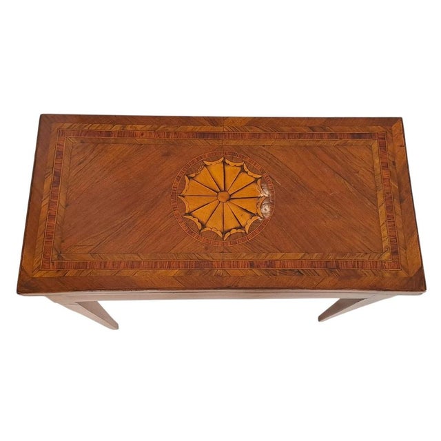 Brown Antique Game Table in Walnut, 1700s For Sale - Image 8 of 11