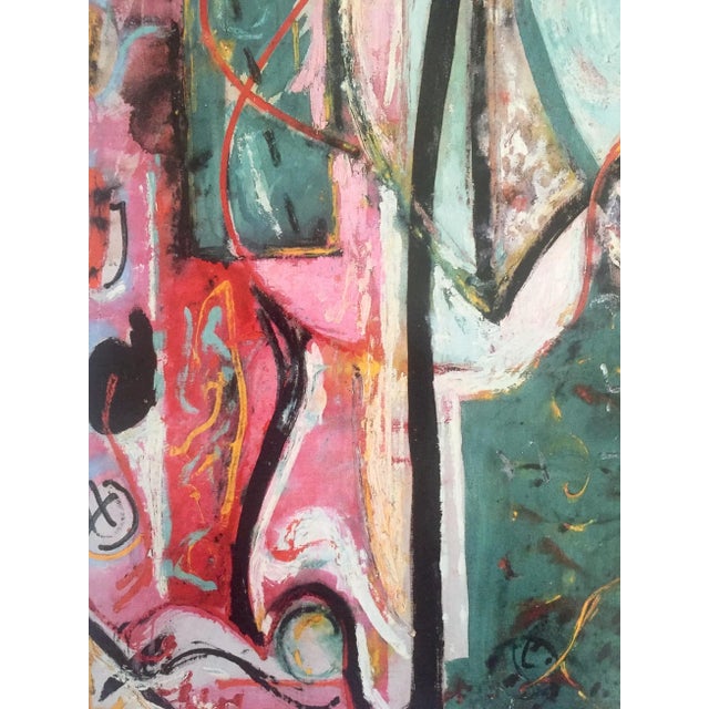 Jackson Pollock Foundation Abstract Expressionist Collector's Lithograph Print " the Moon - Woman " 1942 For Sale - Image 9 of 13