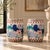 Striking pair of vintage Chinese porcelain garden stools richly decorated in a vibrant Famille Rose palette with lotus...