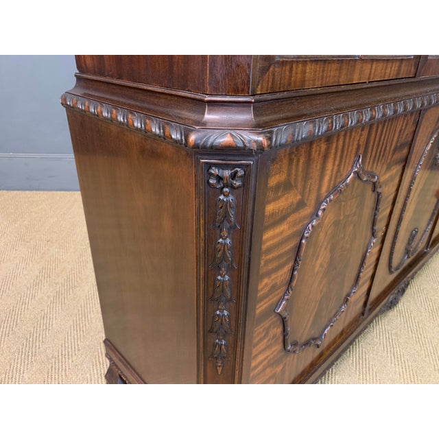 Chippendale Mahogany Bookcase by Hille, 1920 For Sale - Image 11 of 18