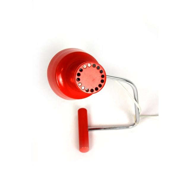 Red Table Lamp attributed to Josef Hurka for Napako, 1960s For Sale - Image 14 of 18