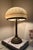 Bradley & Hubbard Two-Light Table Lamp Patinated metal with molded opal or frosted glass dome shade American • First Third...
