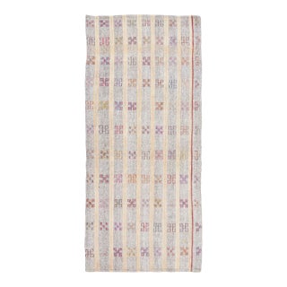 Vintage Turkish Kilim Wool Runner With Geometric Design by Rug & Kilim, 1950-1959 For Sale