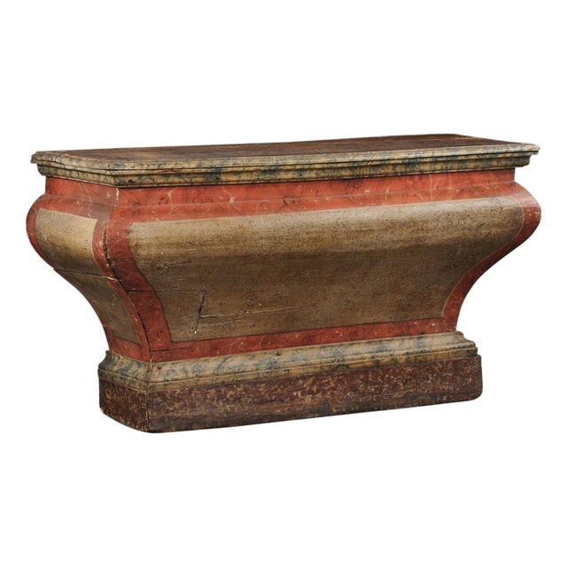 18th C. Brazilian Console With Original Paint For Sale
