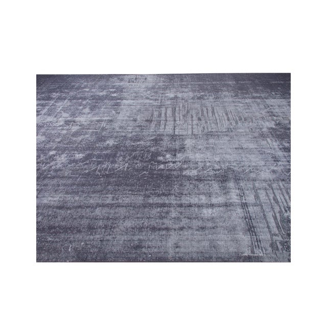 Dark Gray Oversized Vintage Turkish Oushak Rug - 11`6" X 21`4" For Sale In Los Angeles - Image 6 of 6