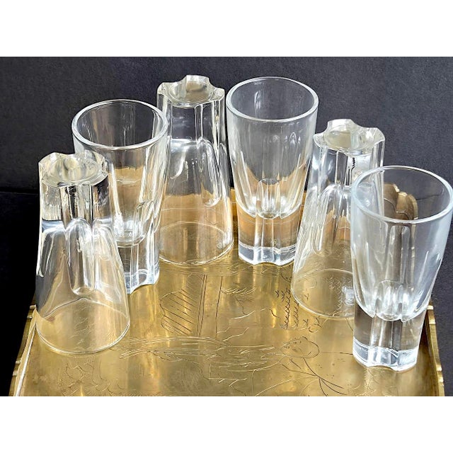 Glass 1960s Italian Shot/Vodka Glasses Designed by Carlo Moretti for Vetretria Borgonovo, Set of 6 For Sale - Image 7 of 12